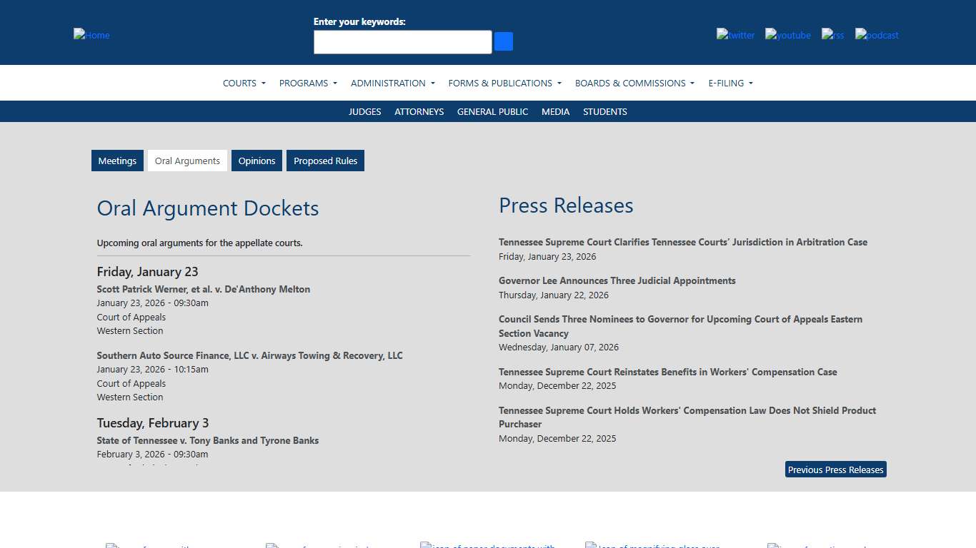 Homepage Tennessee Administrative Office of the Courts